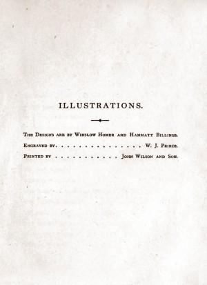 Index of Illustrators, Rural Poems by William Barnes, published by Boston, Robert Brothers 1869