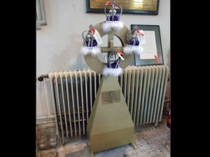 Sir George Somers Cross presented to the Church of St Candida and Holy Cross, Whitchurch Canonicorum, Dorset by the citizens of Bermuda - Image Credit: Mark North